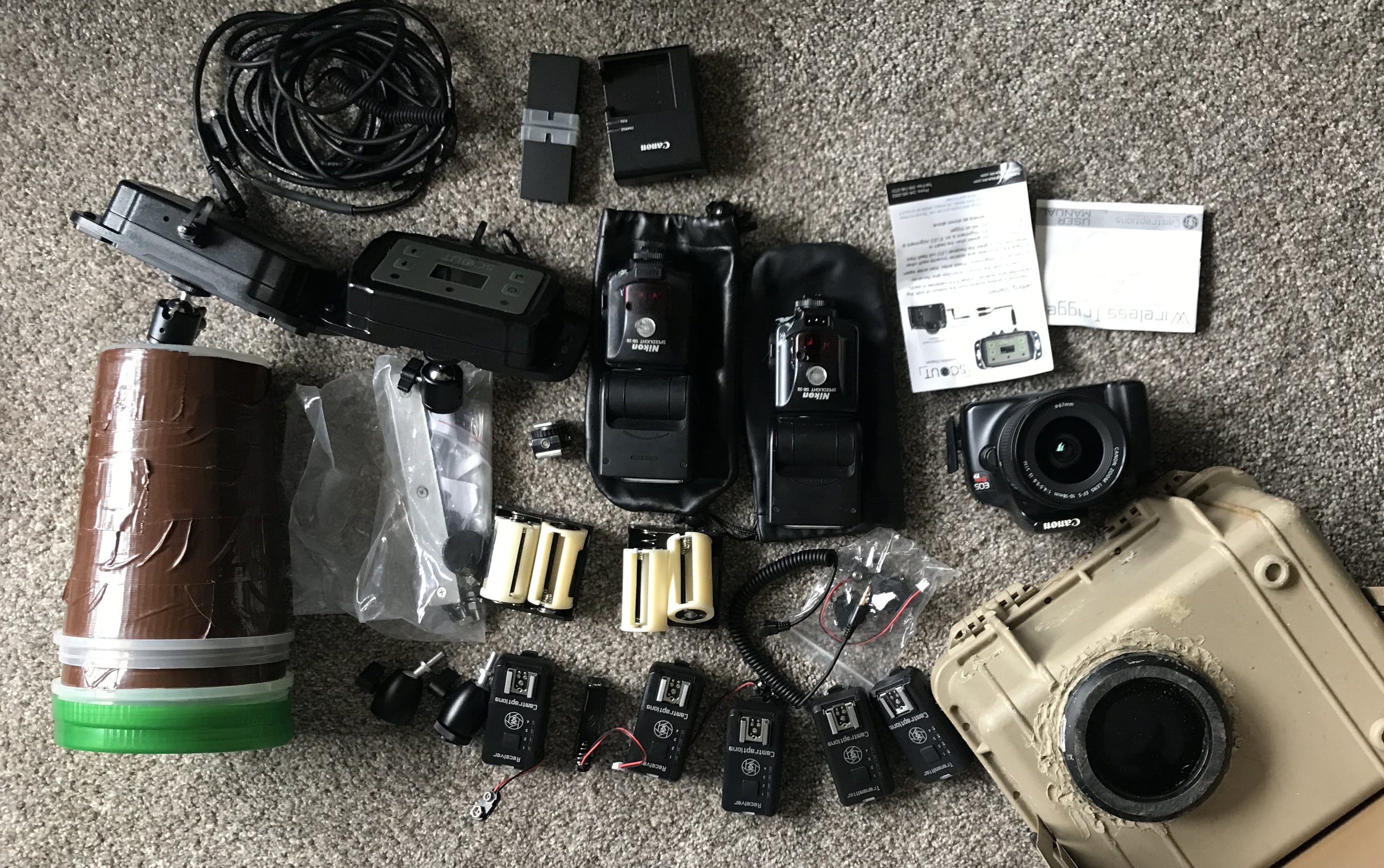 camera trap equipment